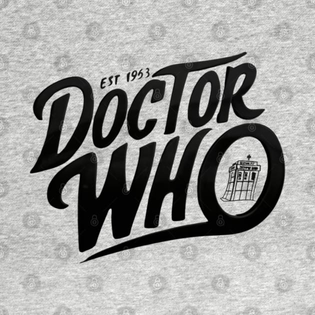 Black color Doctor Who 60 Est. 1963 by thestaroflove